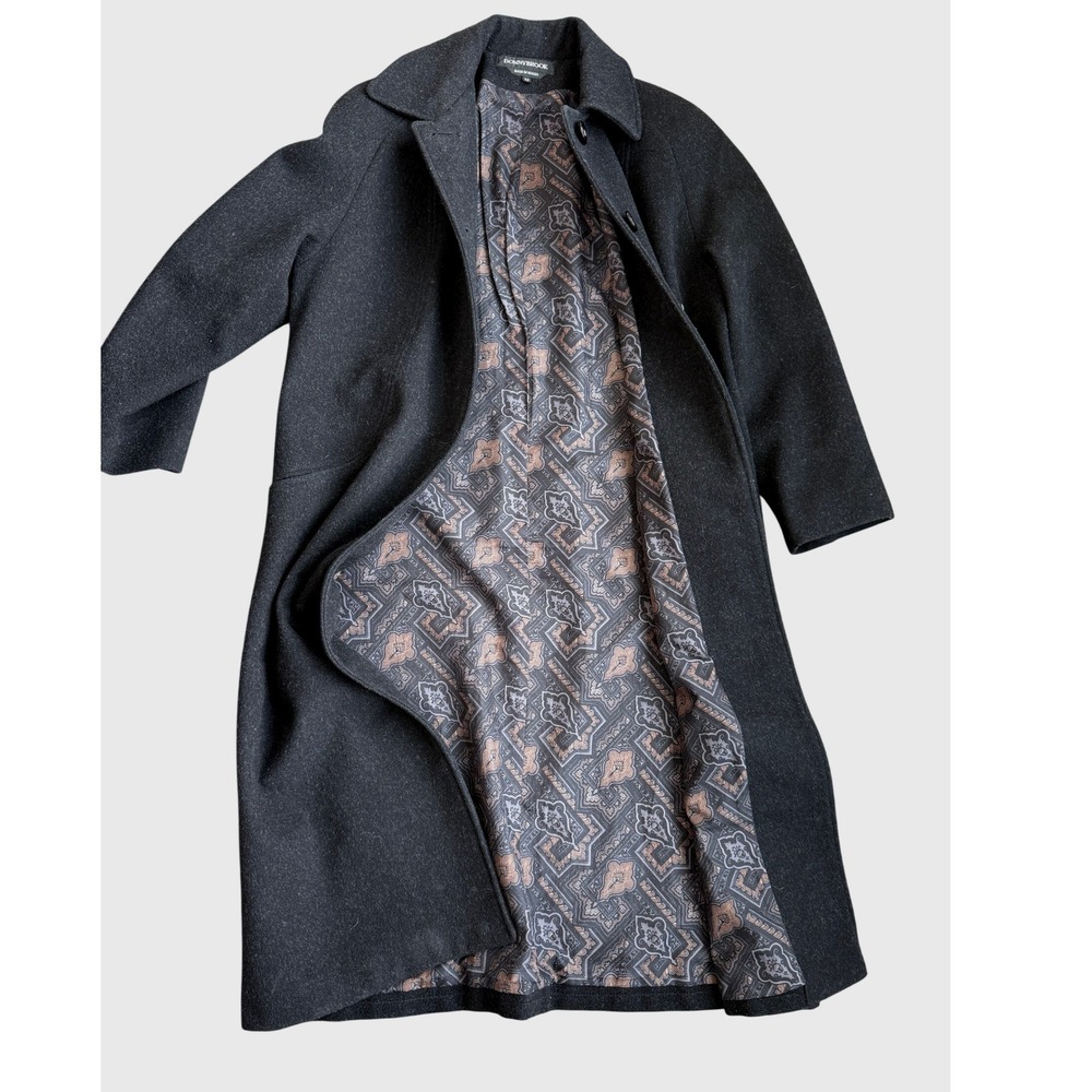 Vintage Donnybrook Wool Coat Charcoal Gray Women's Size‎ 12